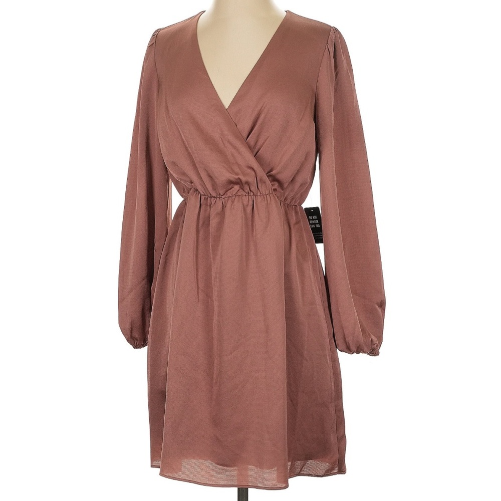 Express Wrap Style Mauve Dress